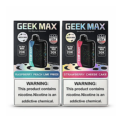 GEEK MAX – 5% | 20K–30K PUFFS | MANY FLAVORS at Dean Park Cannabis