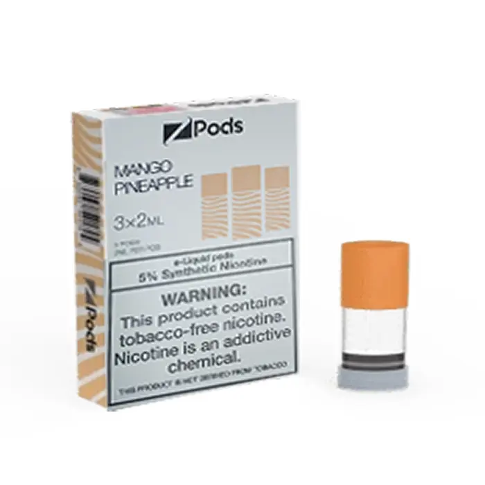 ZPods / ZPODS – Mango Pineapple (3×2 mL pods, 5% synthetic nic) at Dean Park Cannabis